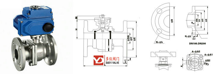 電動高平臺球閥結構圖